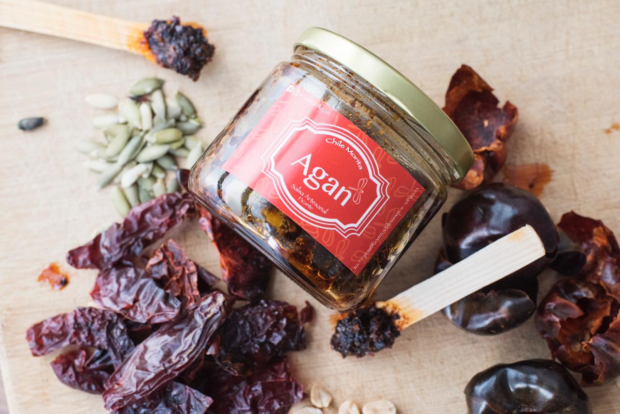 Salsa chile morita-pepita